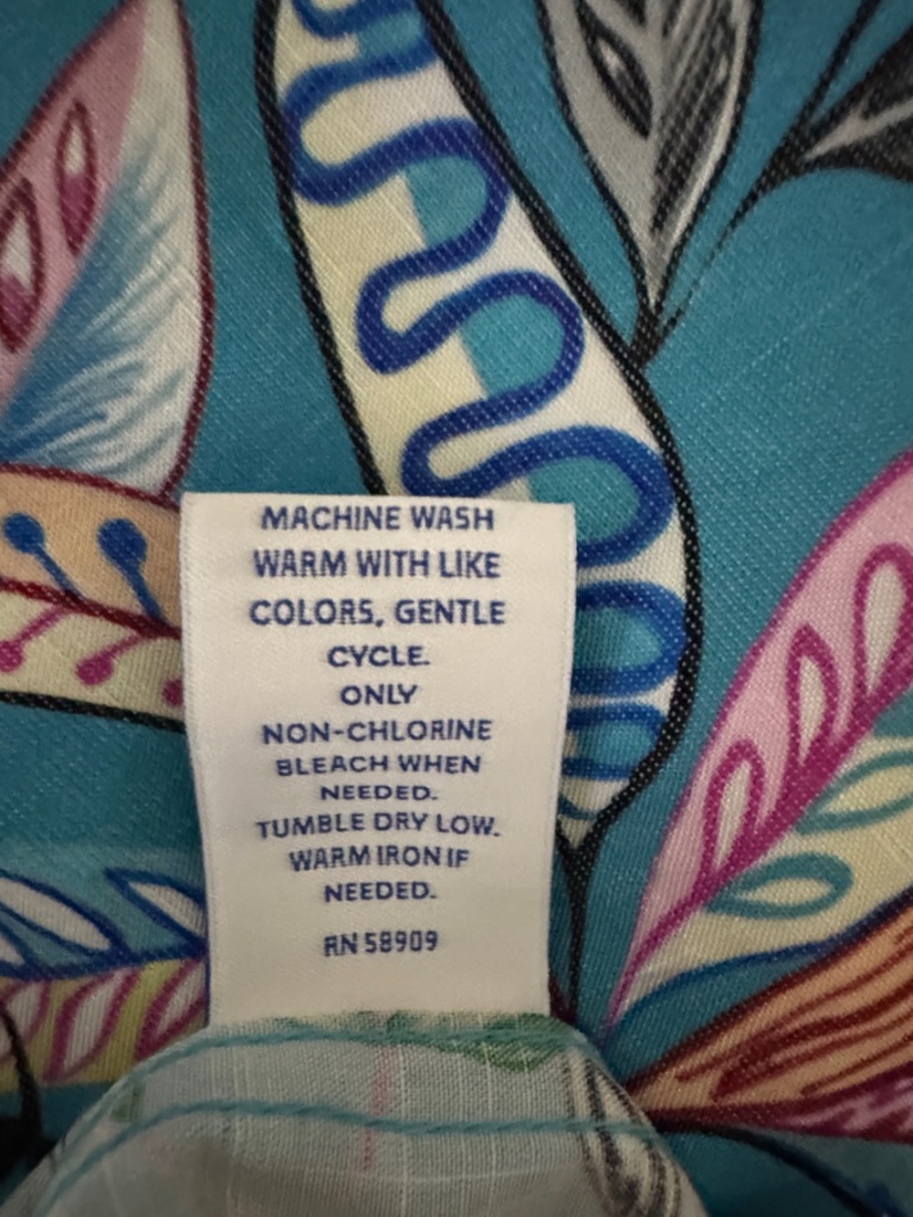 NWT Roundtree & Yorke Caribbean 3XLT Teal Tropical Hawaiian *Fathers Day* Shirt - Picture 8 of 14